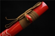 HY-234红色刻龙武士刀