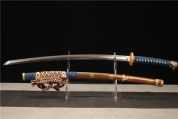 HY-349精雕黄铜剑装-T10烧刃皆烧太刀——信長太刀皆烧版