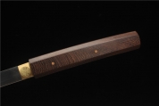 HY-404【武士协差】新款20寸特价百炼花纹钢花梨木八角一体居合武士刀
