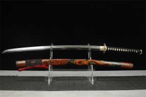 HY-484   长款26寸新款莳绘大漆打刀——龙王神刃